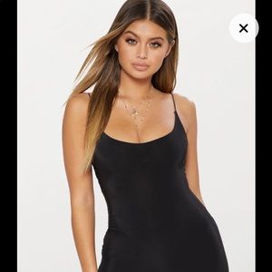 PLT Black second skin dress